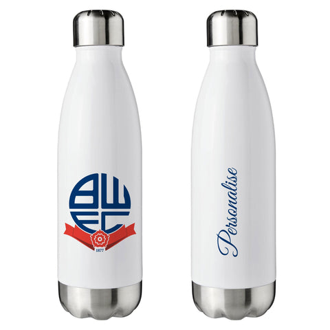 Bolton Wanderers FC Crest Insulated Water Bottle - White