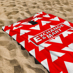 Bournemouth 1993 Home Shirt - Personalised Lightweight, Microfibre Retro Beach Towel - 150cm x 75cm