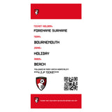 Bournemouth Beach Towel (Personalised Fans Ticket Design)