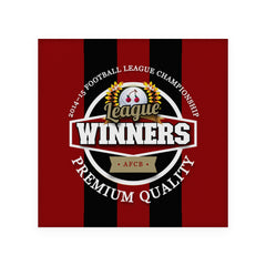 Bournemouth Champions - Football Coaster - Square Or Circle