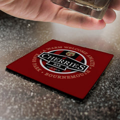 Bournemouth Cherries Bar - Football Coaster - Square Or Circle