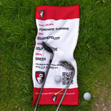 Bournemouth Golf Towel (Personalised Fans Ticket Design)