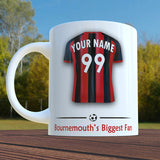 Bournemouth Mug Personalised Custom Made Football Supporters Cup