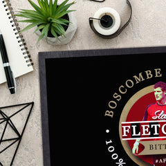 Bournemouth Steve Fletcher  - Football Legends - Door Mat -60cm X 40cm