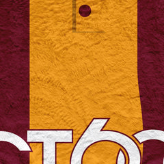 Bradford - 1999 Home Shirt - Personalised Retro Fleece Blanket 150cm X 150cm