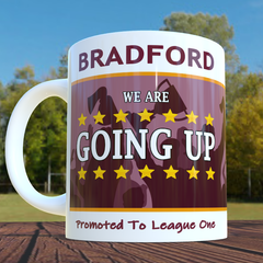 Bradford Promoted To League One Mug 2025 Souvenir Cup