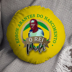 Brazil Pele  - Legend Collection - Circle Cushion 14inch