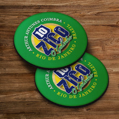 Brazil Zico - Coaster - Circle or Square