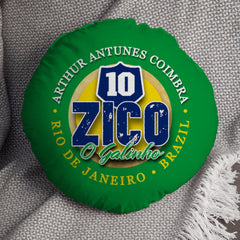 Brazil Zico  - Legend Collection - Circle Cushion 14inch