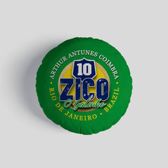 Brazil Zico  - Legend Collection - Circle Cushion 14inch