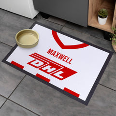 Brentford 1983 Home Shirt - Personalised Retro Door Mat - 60cm x 40cm