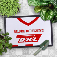 Brentford 1983 Home Shirt - Personalised Retro Door Mat - 60cm x 40cm