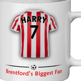 Brentford Mug Personalised Custom Made Football Supporters Cup