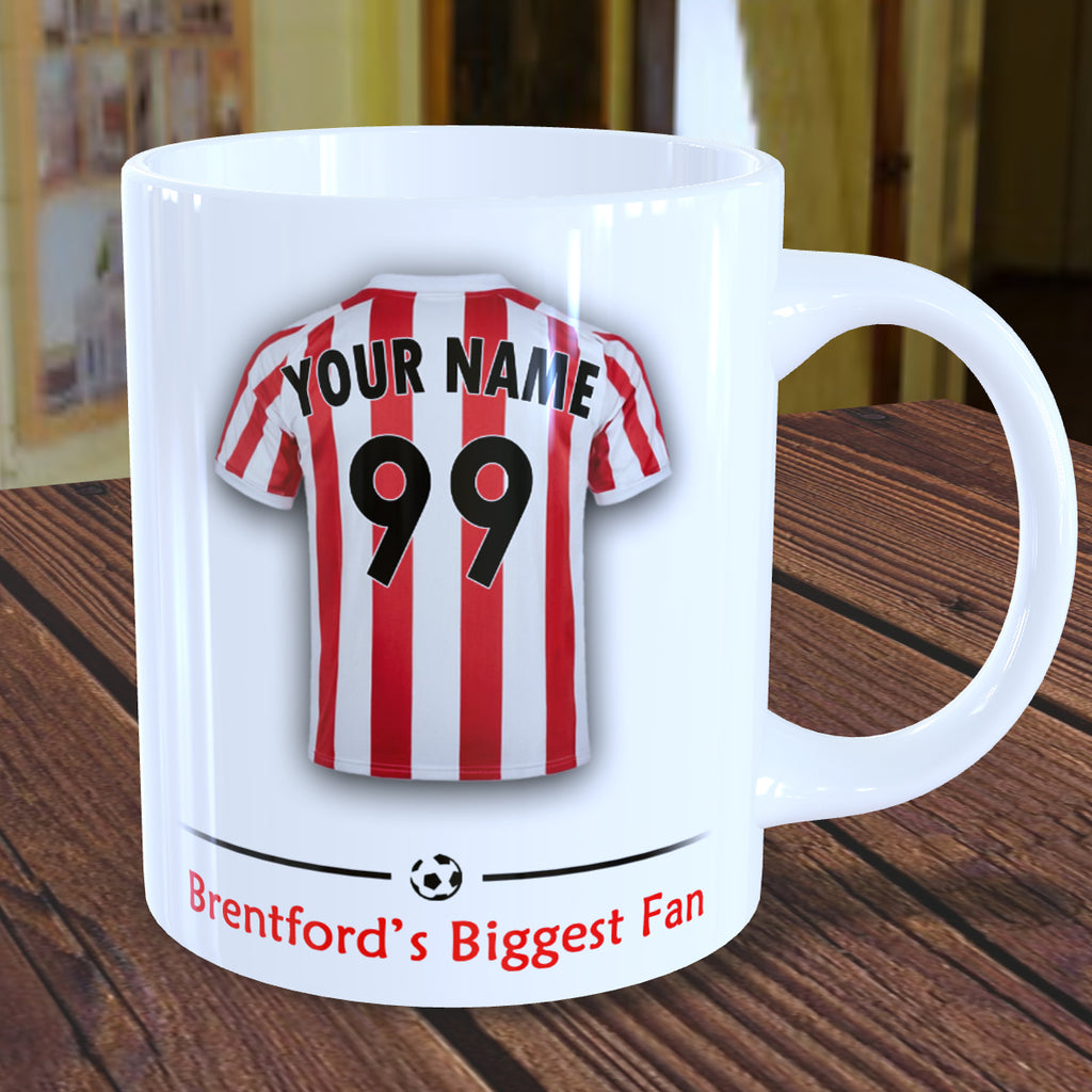 Brentford Mug Personalised Custom Made Football Supporters Cup