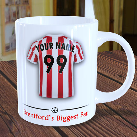 Brentford Mug Personalised Custom Made Football Supporters Cup