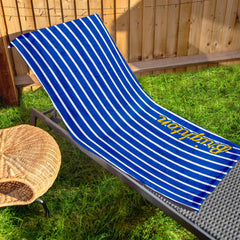 Brighton - Stripes - Microfibre Retro Beach Towel - 150cm x 75cm