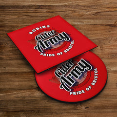 Bristol Cider Army - Football Coaster - Square Or Circle