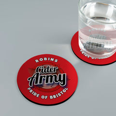 Bristol Cider Army - Football Coaster - Square Or Circle