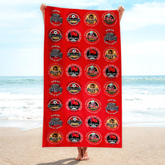 Bristol - Football Legends - Microfibre Beach Towel - 150cm x 75cm
