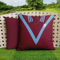 Burnley - 1975 Home Shirt - 45cm or 61cm Showerproof Outdoor Retro Cushion