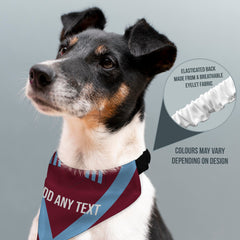 Burnley 1975 Home Shirt - Personalised Pet Bandana - 4 Sizes
