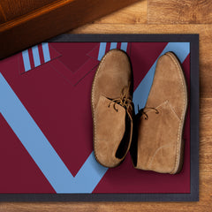 Burnley 1975 Home Shirt - Personalised Retro Door Mat - 60cm x 40cm