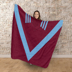 Burnley - 1975 Home Shirt - Retro Fleece Blanket
