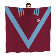 Burnley - 1975 Home Shirt - Retro Fleece Blanket
