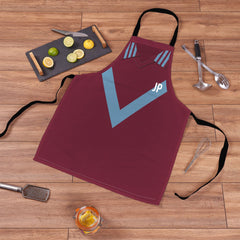 Burnley - 1975 Home Shirt - Retro Football Novelty Water-Resistant, Lazer Cut (no fraying) Light Weight Adults Apron