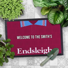 Burnley 1994 Home Shirt - Personalised Retro Door Mat - 60cm x 40cm