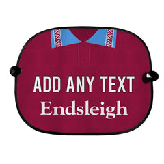 Burnley 1994 Home Shirt - Personalised Retro Football Car Sun Shade - Set of 2