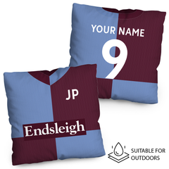 Burnley - 1998 Home Shirt - 45cm or 61cm Retro Showerproof Outdoor Cushion