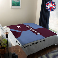 Burnley - 1998 Home Shirt - Retro Fleece Blanket