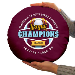 Burnley Champions - Football Legends - Circle Cushion 14inch