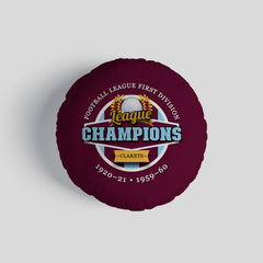 Burnley Champions - Football Legends - Circle Cushion 14inch