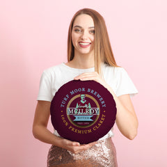 Burnley Jimmy McIlroy - Football Legends - Circle Cushion 14inch