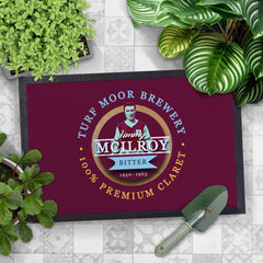 Burnley Jimmy McIlroy  - Football Legends - Door Mat -60cm X 40cm
