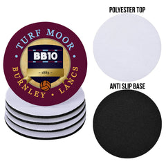 Burnley Turf Moor - Football Coaster - Square Or Circle