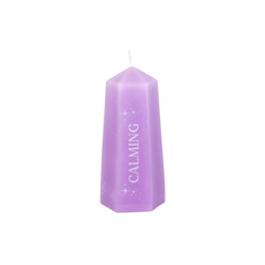 Calming Crystal Candle with Rough Amethyst