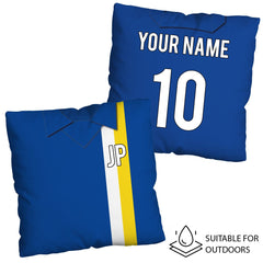 Cardiff - 1976 Home Shirt - 45cm or 61cm Retro Showerproof Outdoor Cushion