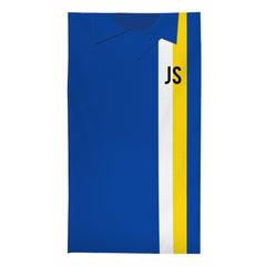 Cardiff -1976 HOME Shirt - Personalised Retro Beach Towel - 150cm x 75cm