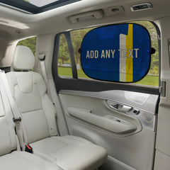 Cardiff 1976 Home Shirt - Personalised Retro Football Car Sun Shade - Set of 2