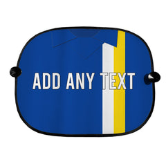 Cardiff 1976 Home Shirt - Personalised Retro Football Car Sun Shade - Set of 2