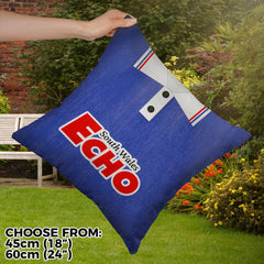 Cardiff - 1992 Home Shirt - 45cm or 61cm Retro Showerproof Outdoor Cushion