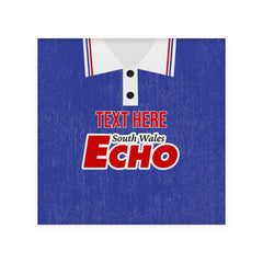 Cardiff 1992 Home Shirt - Personalised Drink Coaster - Square Or Circle