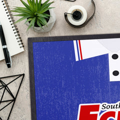 Cardiff 1992 Home Shirt - Personalised Retro Door Mat - 60cm x 40cm