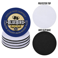 Cardiff Bluebird - Football Coaster - Square Or Circle