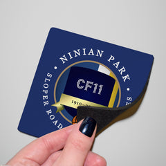Cardiff Ninian Park - Football Coaster - Square Or Circle