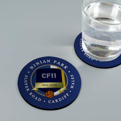 Cardiff Ninian Park - Football Coaster - Square Or Circle