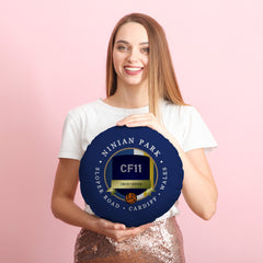 Cardiff Ninian Park - Football Legends - Circle Cushion 14inch